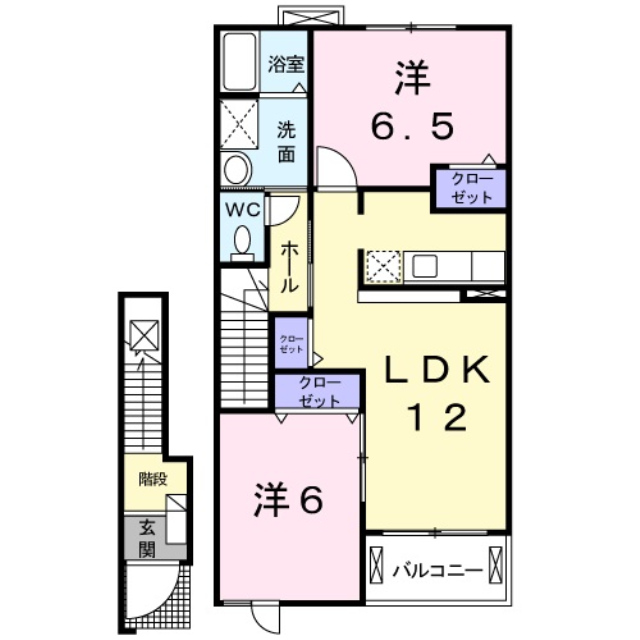 倉吉市ファミリー　構造：木造（2×４）専有面積:58.86平米 ( 17.8坪 )　