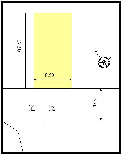 倉吉市　土地面積:148.19平米 ( 44.82坪 )　